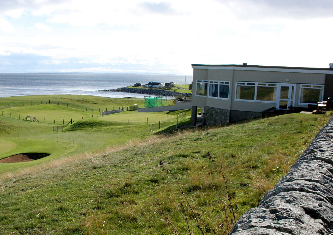 Brora Golf Club above the Sutherland coastline
